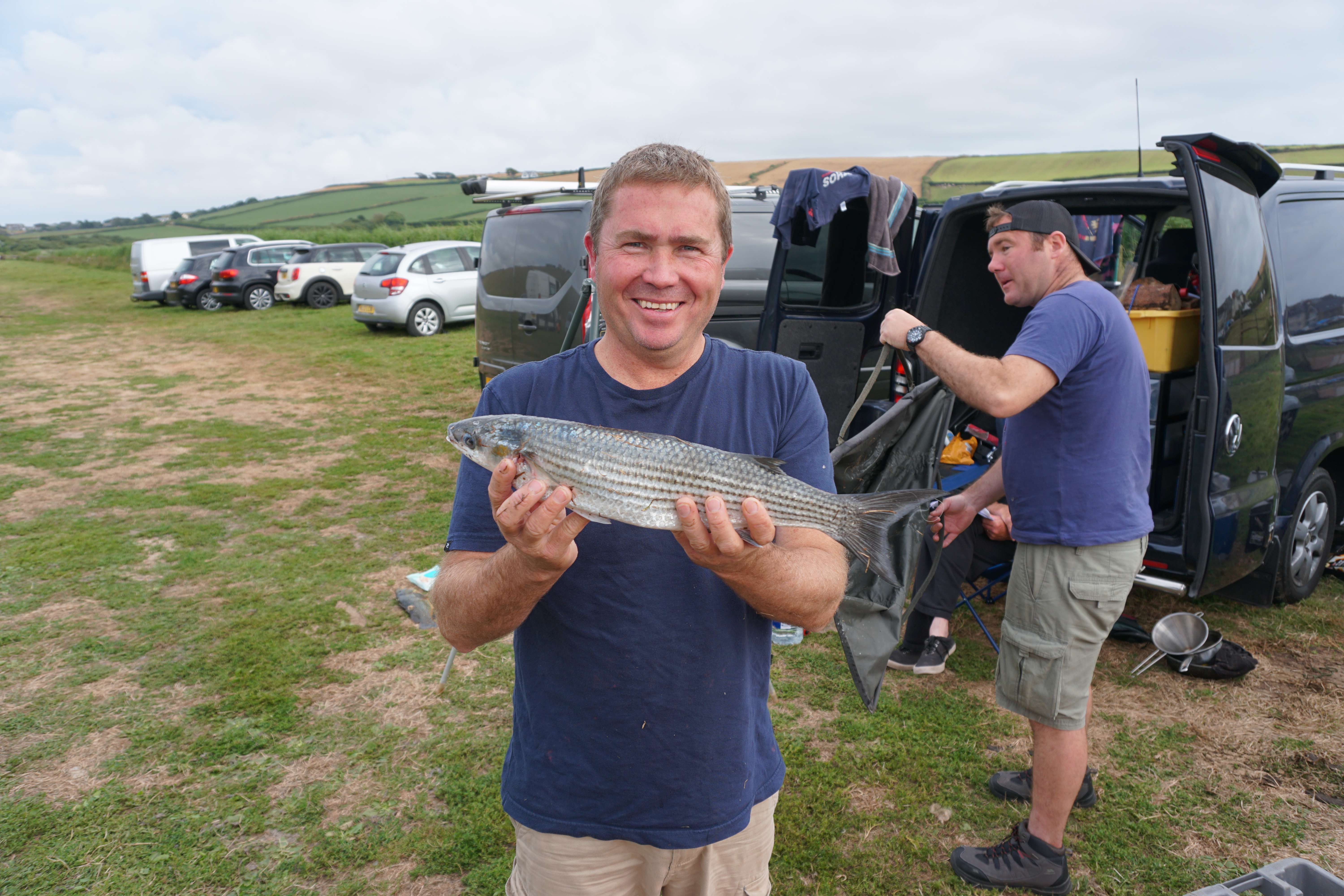 Gary Roche potential British record gold spot mullet from Thurlestone